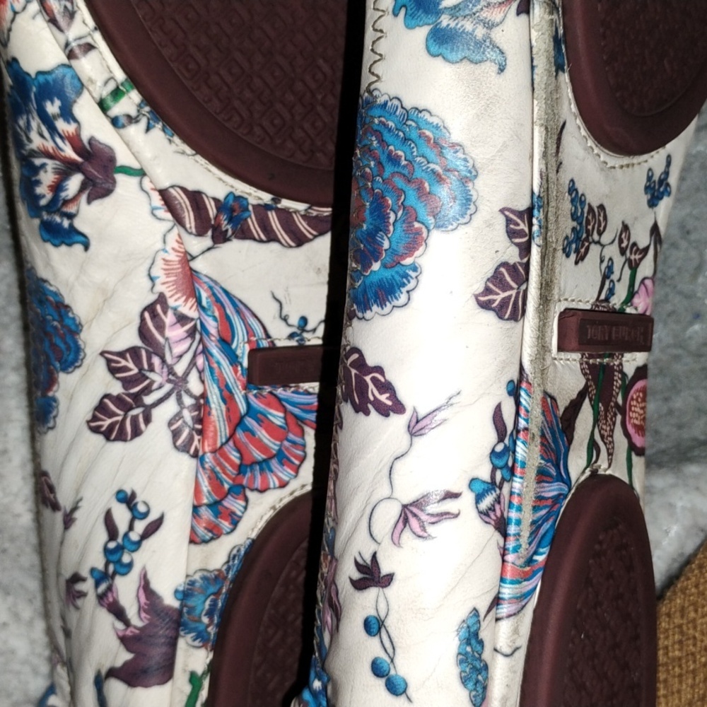 Tory Burch Minnie Travel Ballet Flats Floral - Picture 8 of 11